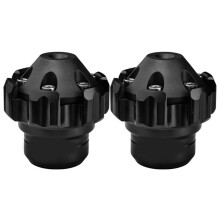 Strong Motorcycle Front Fork Crash Cup Effect Resistant Protector for Bikes Black
