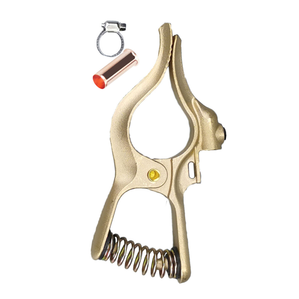High Conductivity Copper Ground Clamp Ideal For Welding Machines Diy Peach Pliers 500A 7754004689572