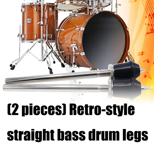 Double Old Fashioned Metal Drum Support Legs Compatible For Multiple Drum Types 39cm 2