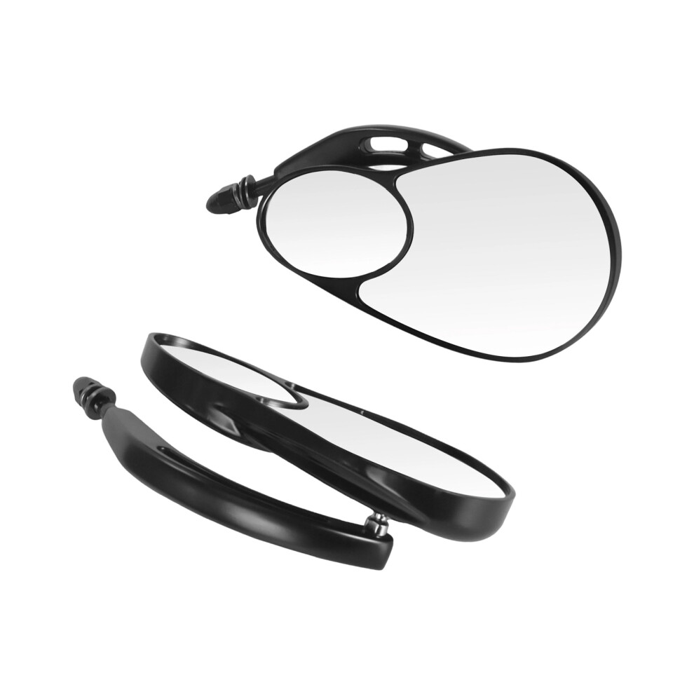 Motorcycle Rear View Mirror Vibration Reduction Quick Install Handlebar Mirror Black 7754004687059