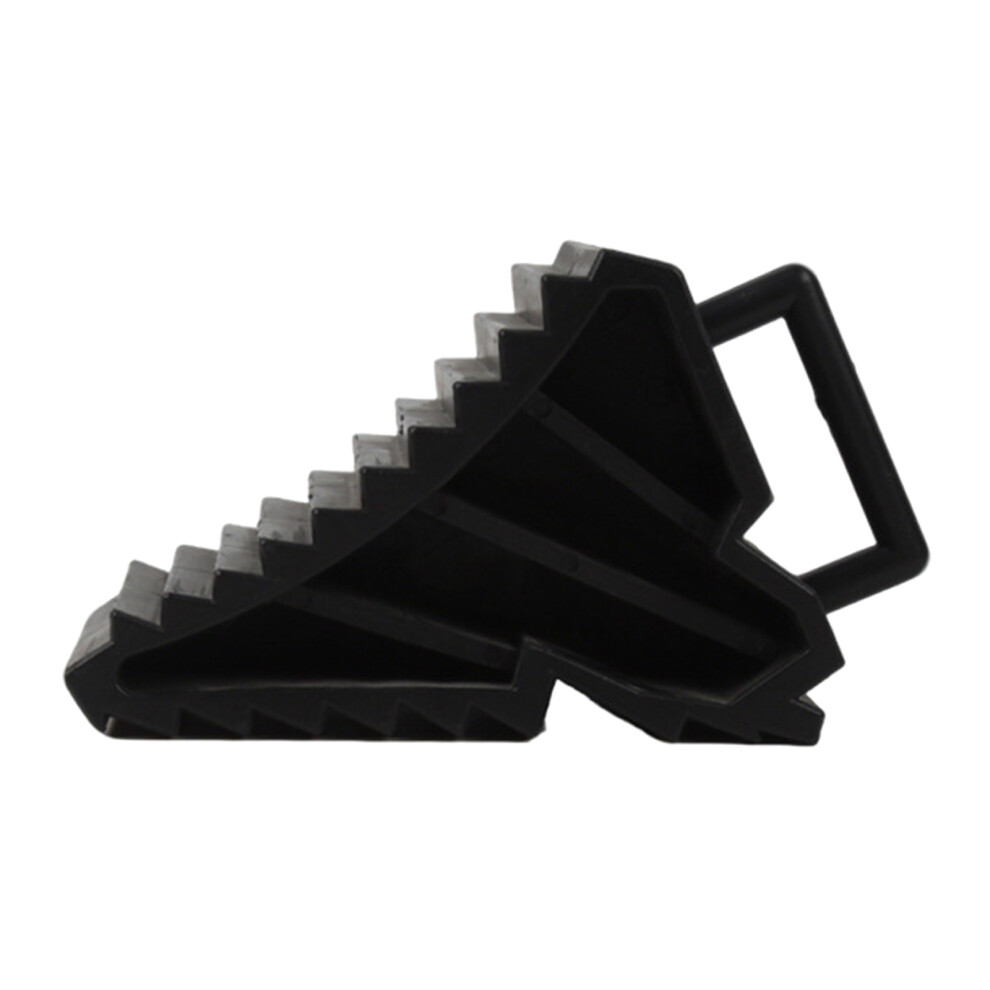 Wheel Chock Nonslip Base Parking Block Wheel Stopper For Vehicle Tire Security Black 7754004681873