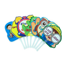 Classroom Instruction Signs with Handle Language Teaching Tool For Teaching Style 1