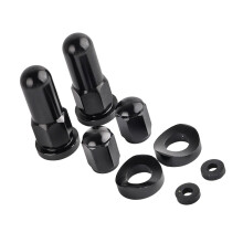 Motorcycle Rims Lock Nuts Advanced Anti Loosening Technology For Off Road Black