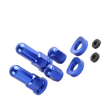 Motorcycle Wheel Rims Locking Nuts Spacer Kit Metal Material Easy Installation Blue