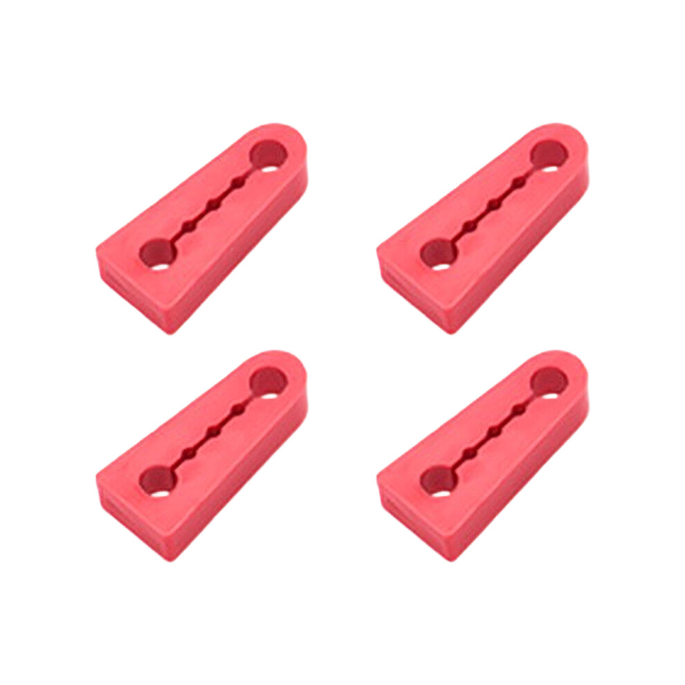 4Pcs Vehicle Door Dampers Featuring Quick Setup And Scratch Prevention Design B Red 7754004713918