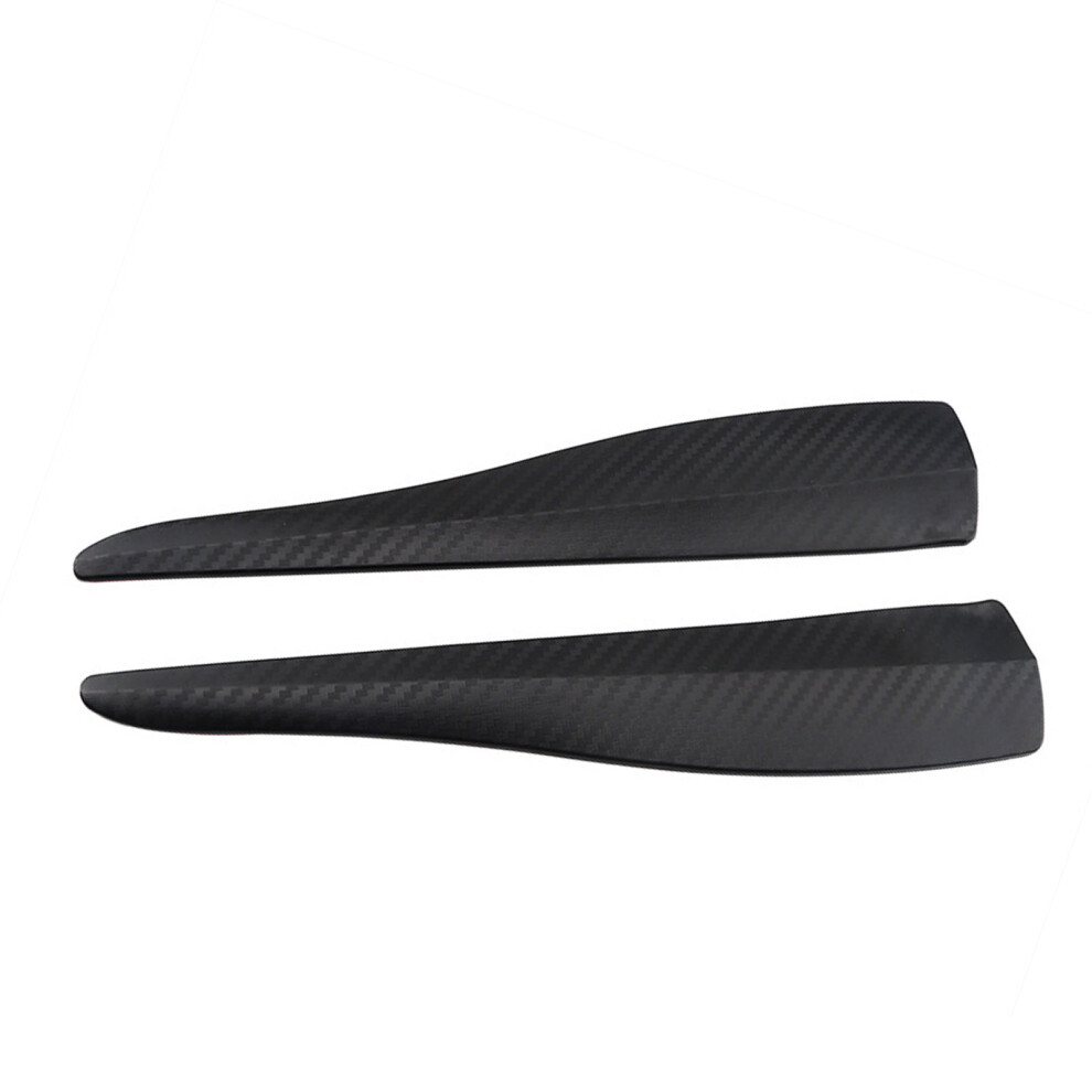 Universal Car Bumper Protection Strips For Front Rear Scratch Prevention Rubber Black 7754004723221