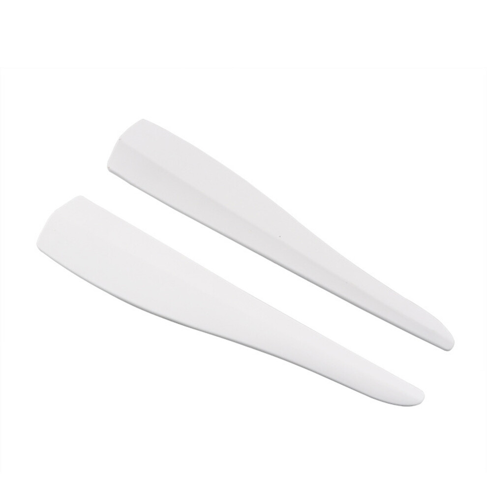 1Pair Rubber Car Bumper Protection Strips Scratch Resistant Anti-Collision Trim White 7754004723238