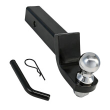 Trailer Hitch Ball Mount with 2" Ball & Pin Fit Most Vehicles Trailer Hitch Black