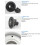 Leakproof RVs Water Inlet Filter Cap Wide Opening Adapter For Rapid Refilling Black 5