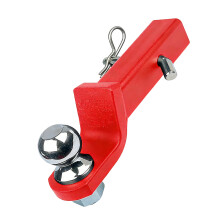 High Strengths 5.4T Towing Capacity Hitch Ball Mount For 2inch Trailer Receiver Red