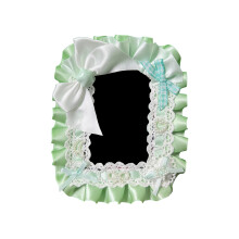 Delicate Handmade Business Card Case Artistic Desk Accessory for Collectors Fruit green