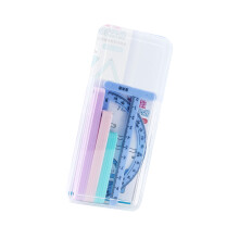 Plastic Geometry Demonstrator Multifunctional Geometric Shape Demonstration Tool Blue