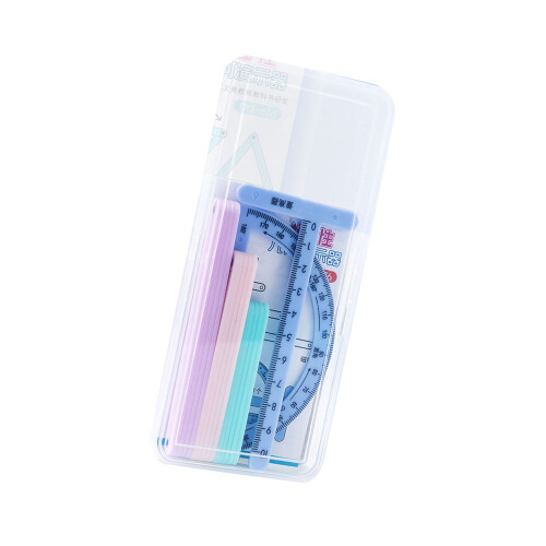 Plastic Geometry Demonstrator Multifunctional Geometric Shape Demonstration Tool Blue