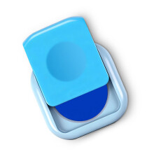 Office Business Stamp Inkpad Portable Fingerprint Inks Pad Fast Dry for Office Blue