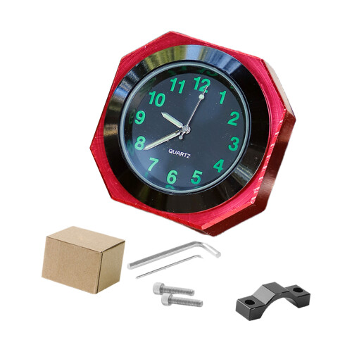 Precise Engineered Bike Time Clock Octagonal Design Weatherproof Metal Housing B3