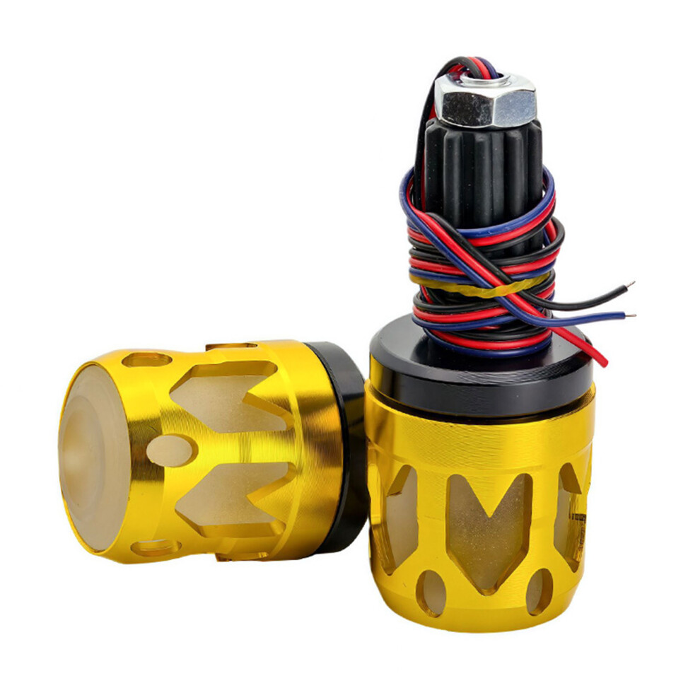 Handlebar End Cap Universal Scooters Motorbikes Weatherproof Aluminum Gold 7754004752443