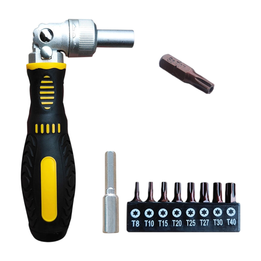 Ergonomic Curved Shafts Ratchets Screwdriver With Reversible Locking Two Way Ratchet S2 H 7754004763135