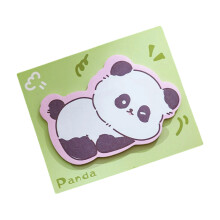 Adhesive Removable Memos Pad Adorable Animal Pattern for Office Home School Use Panda