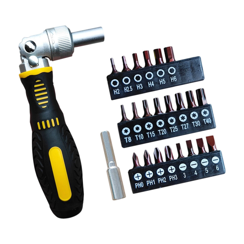Practical Ratcheting Screwdriver 72T Gear System And Flexible Handle Two Way Ratchet 22 B 7754004763159