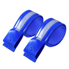 Strong Reflective Safety Strap USB C Rechargeable Reflective Armband for Biking Blue