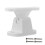 T Type ABS Plastic Door Latches Catches Easy Screw Installation For Square model white w 1