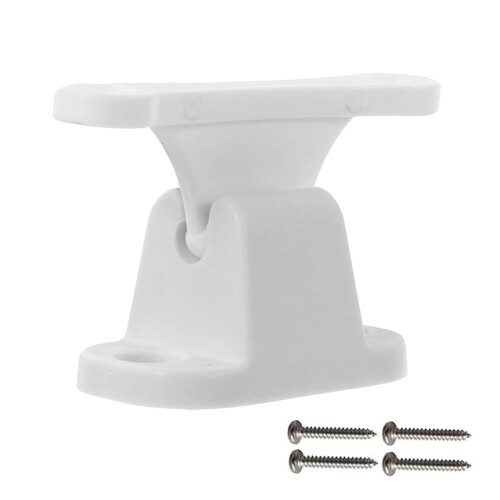 T Type ABS Plastic Door Latches Catches Easy Screw Installation For Square model white w