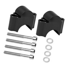 Motorcycle Handlebar Elevator Aluminum Alloy Risers Universal 22mm/28mm 22mm black