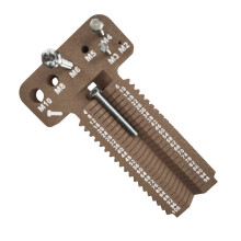 Lightweight Screw Gauge Ergonomic Measuring Tool Comfortable Use Brown