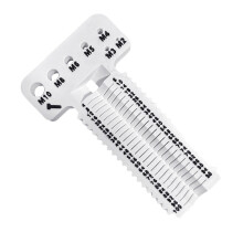 Ergonomic Screw Gauge Tool Enhancing Grip Comfort for Efficient Workshop Operate White