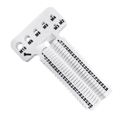 Ergonomic Screw Gauge Tool Enhancing Grip Comfort for Efficient Workshop Operate White
