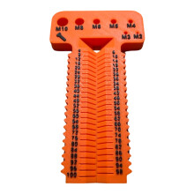 Lightweight Screw Gauge Ergonomic Measuring Tool Comfortable Use Or ange color