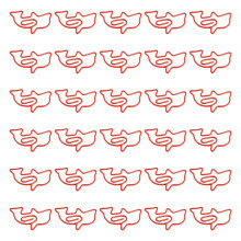Creative Dolphin Paper Clips Metal Animal Bookmarks Clips Office School Supplies Red