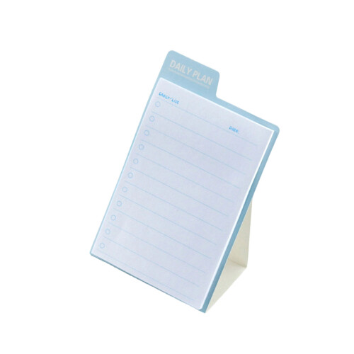 5 Pack Desktop Standing Task List Notebook To Do List Notepad Multifunctional Blue
