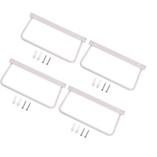 Aluminum Collapsible Shoe Rack for Travel Trailers Space Optimization White pack of four