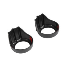 Black Headlamp Taillight Turn Signal Speedometer Bezel Cover For 1SS rotating light