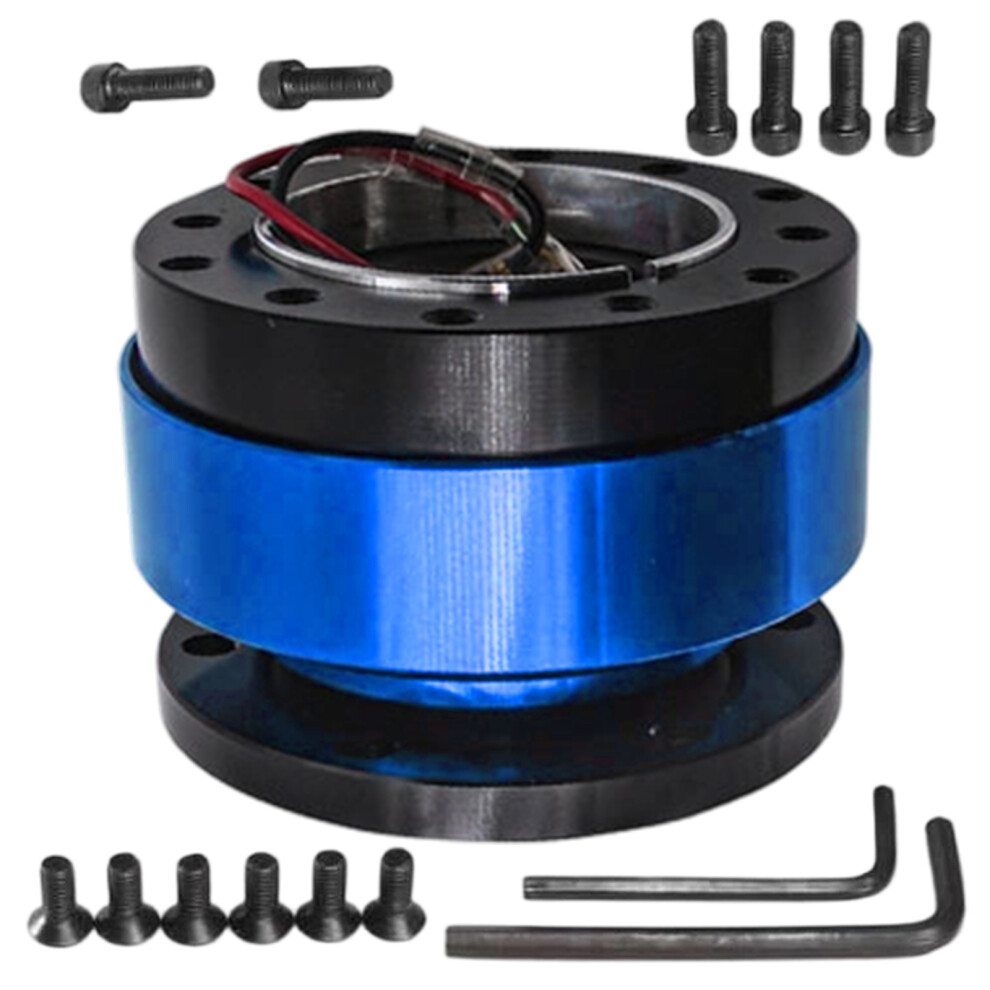 Permanent Aluminum Mixture Steering Fast Release Link For Hurrying Car Modificat Blue 7754004742888