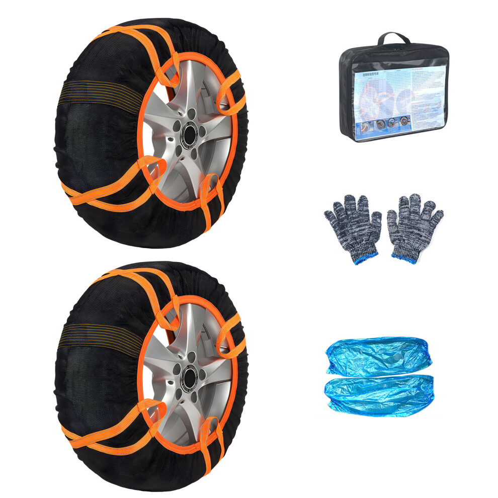 Pack Of 2 Quick Install Snow Chain Alternatives For Vehicles In Cold Weather Con M 7754004733466