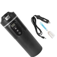 Push Button 500ml Vehicle Drink Heater Container Built From Food Grade Steel Black