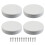 Pack Of 4 9Inch Marine Dock Post Headpieces Permanent Polypropylene Piling White 1