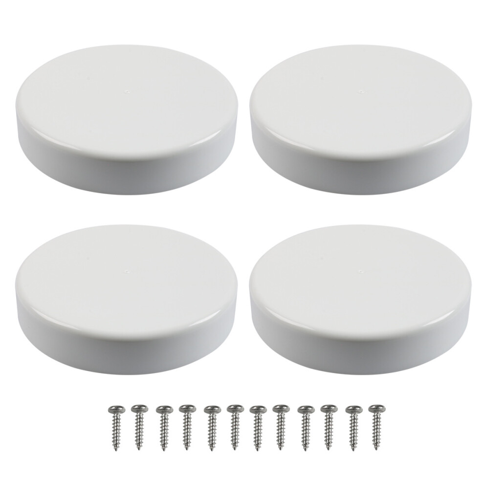 Pack Of 4 9Inch Marine Dock Post Headpieces Permanent Polypropylene Piling White 7754004742963