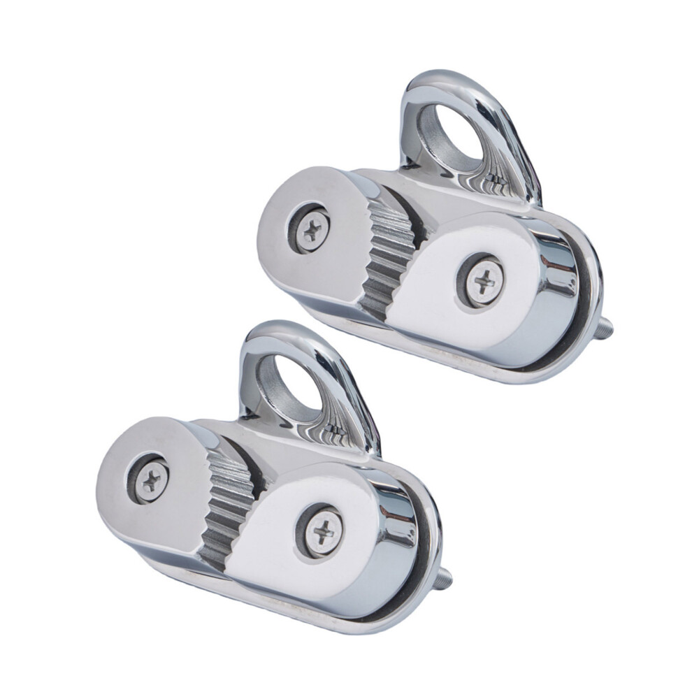 2Pcs Stainless Steel Cleat Leading Rings Fairlead Sailboats Pilates Equipment Buckle 7754004738287