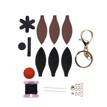 Automotive Interior Hanging Ornament Key Storage Mobile Charm Black Brown Keychain styl
