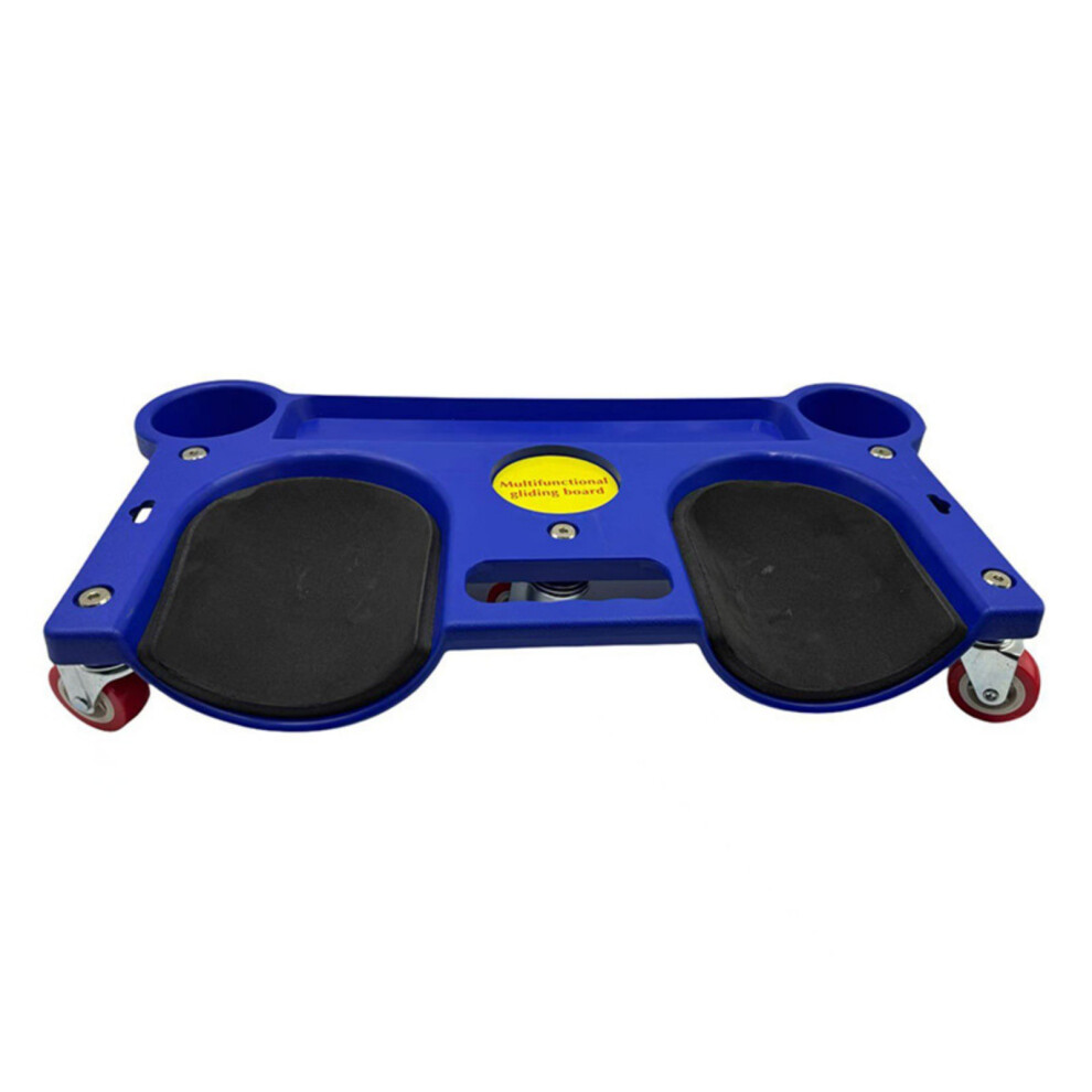 Extra Wide Abs Kneeling Mat With Rotating Wheel For Car Maintenance Tile Installation Blue 7754004755499