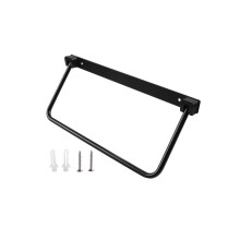 Space Saving Foldable Shoe Rack Lightweight Rustproof for Outdoor Enthusiasts Black