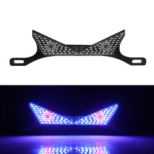 Stylish LED Motorcycle License Plate Decorative Light red and blue triangle light