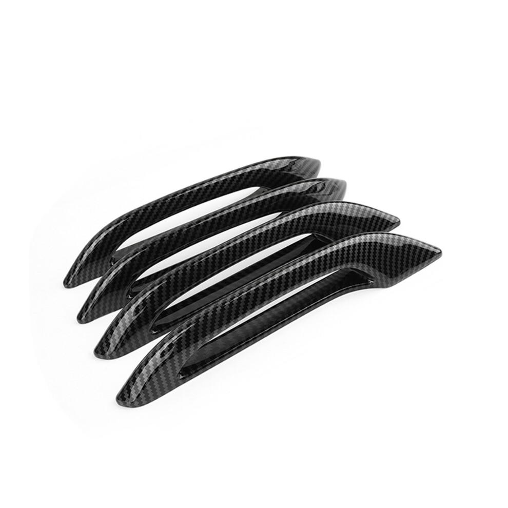 4Pcs Vehicle Handle Cover Anti Scratch Antifreeze Door Handle Sticker Bright Carbon Fiber 7754004735170