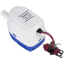 Efficient 750GPH Auto Submersible Bilge Pump Corrosion Resistant For Small Boats 12V
