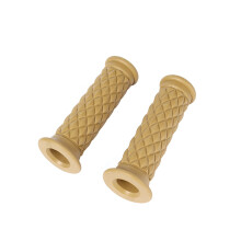 Universal Motorcycle Handlebar Covers Retro Look Comfort Grip for 883 CG125 Yellow