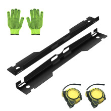 2 Pieces Portable Alignment Set Includes in Tape Measure and Gloves Black