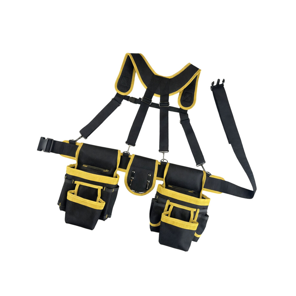 High Capacity Electrician Utility Pouch Ergonomic Weight Distribution System Yellow 7754004675858